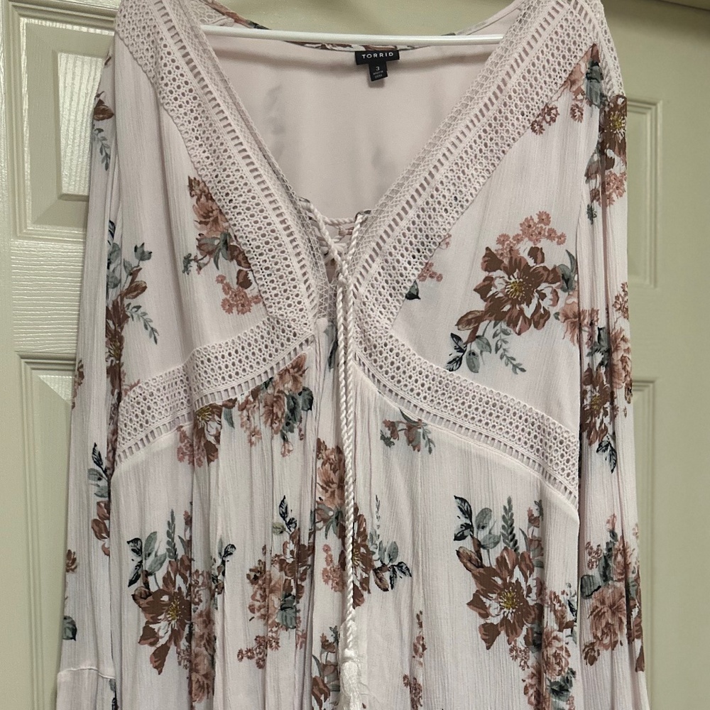 Torrid Dress Midi Cold Shoulder P1